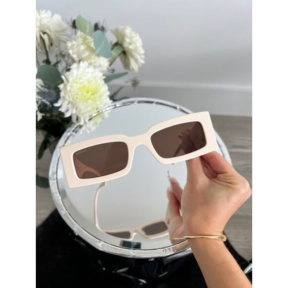 NEW Gucci GG1425S Ivory White Marmont Sunglasses $530 main image 5
